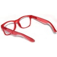 thumbnail image 3 of Retro Sunglasses - Glow in the Dark Red Frame / Clear Lens, 3 of 5