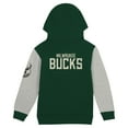 thumbnail image 3 of Toddler  Hunter Green Milwaukee Bucks Fair Catch-Fleece Pullover Hoodie, 3 of 3