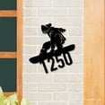 thumbnail image 2 of Handmadetneonsign Snowboard Address House Number, Snowboard Home Address Metal, Snowboard Metal Wall Sign 63870, 2 of 5