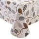 thumbnail image 1 of Mantel De Vinilo Resistente Con Respaldo De Franela, Impermeable, A Prueba De Aceite, Mantel De Plástico, Resistente A Las Manchas, Lavable, Rectangular O Cuadrado, Para Interiores Y Exteriores (Hojas, 1 of 1