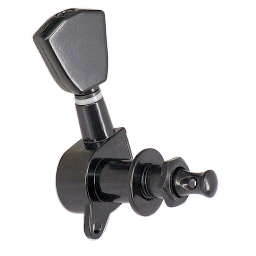 Black Enclosed guitar Instruments tuning Pegs Spare Acoustic Electric Guitars 6R