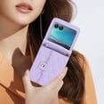 thumbnail image 5 of Phone Case for Motorola Razr 60 / Motorola Razr 2025, Wallet Cover with RFID Blocking Card Slots, Crossbody Wrist Strap Stand PU Leather Kickstand Cover Magnetic Clasp, Purple, 5 of 8