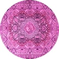 thumbnail image 1 of Ahgly Company Indoor Round Persian Pink Traditional Area Rugs, 4' Round, 1 of 4