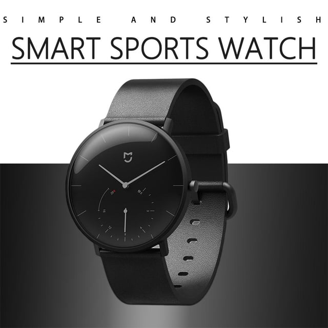 Reloj de cuarzo con sensor compatible con Bluetooth y esfera dual a prueba de agua 3ATM (negro) Ndcxsfigh Para estrenar