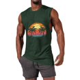 thumbnail image 2 of Cmfcve Hawaiian Tank Top for Men Breathable Loose Summer Sleeveless Beach Vacation Shirts Crew Neck Graphic Gym Tees T-shirt, 2 of 5