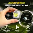 thumbnail image 3 of Air Jungles Car Air Freshener Clip, Lemon Ginger, 6 Pack 4ml Each Vent Clips, Long Lasting Air Freshener, Up to 180 Days Car Refresher Odor Eliminator, 3 of 8