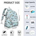 thumbnail image 6 of Dachshund Footprint Bone-1 Backpack for School,Cute School Bag,Schoolbag with Adjustable Shoulder Straps & Padded Back,13.4"x11"x4.7", 6 of 6