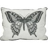 Embroidered Butterfly Decorative Pillow