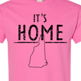 thumbnail image 4 of Inktastic It's Home New Hampshire State Outline Distressed Text T-Shirt, 4 of 5