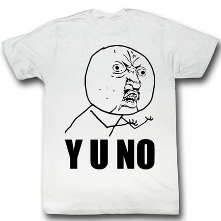 Y U No Guy Meme Trending #Yuno Y U No Stick Figure Guy Adult T-Shirt