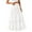 White, variant on Taylonsss Women Boho Casual Skirts Summer 2025 Lace Embroidery Eyelet Elastic Waist Flowy Tiered Beach Fall Maxi Skirt