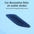thumbnail image 3 of 2pcs Universal Vent Cover Stickers Carbon Fiber Car Air Flow Intake Hood Scoop Stickers For Vehicle, 3 of 4