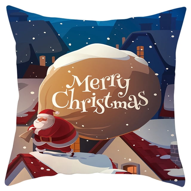 Hot6sl Ofertas y Liquidaciones Fundamental Cojín para Sofá Cama con Estampado de Papá Noel, Decoración Del Hogar