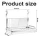 thumbnail image 2 of Escurreplatos de pared plegable de acero inoxidable B, 2 of 5