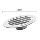thumbnail image 1 of Conducto de ventilación de pared exterior redondo con rejilla de acero inoxidable para circulación de aire, 1 of 8
