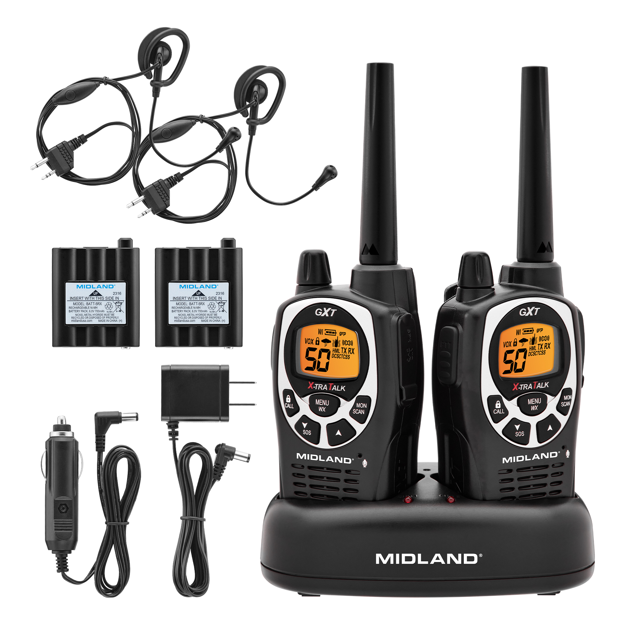 Midland GXT1000VP4 GMRS Two-Way Radio 2-Pack, 50 Channel photo 6