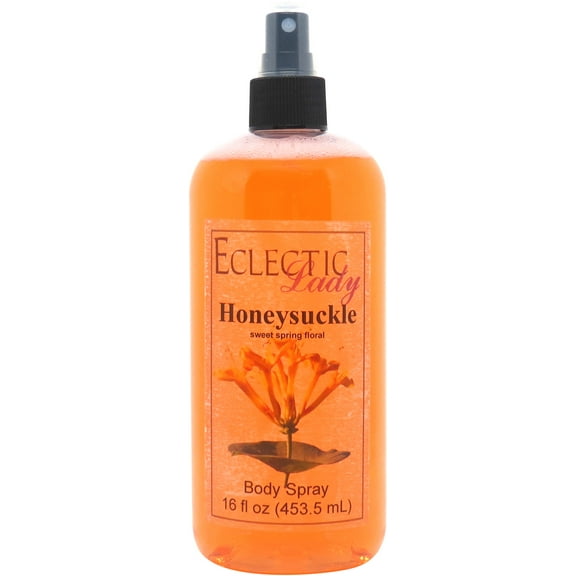 Honeysuckle Body Spray, Eclectic Lady, Hydrating Mist, Unisex, 16 oz
