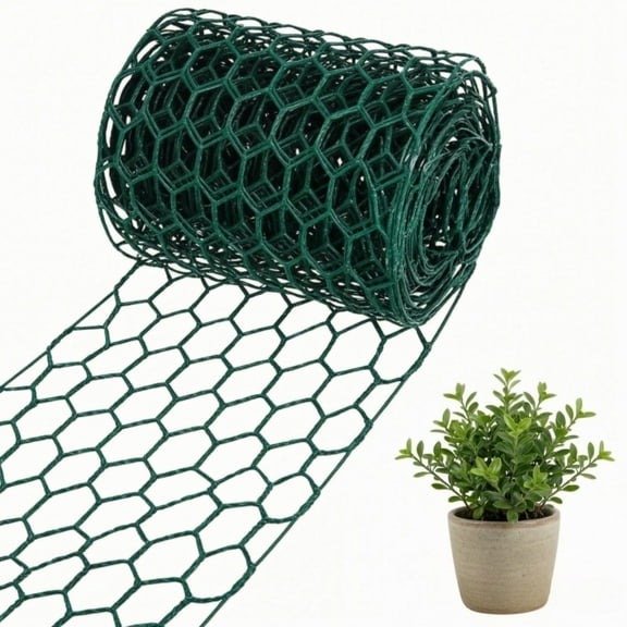 Floral Chicken Wire 4 × 118 Inch Mesh Green for Crafts