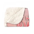 thumbnail image 2 of Happy Valentine’s Day Adorable Yorkshire Terrier Puppy Holding Heart Balloon Cozy Sherpa Blanket Yorkie Dog Lover Gifts Warm Soft Throw Blanket - 00030, 2 of 5