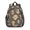 Mushroom and Sprig, variant on Mushroom and Leaf Blue Pattern Backpack for School, Cute School Bag with Adjustable Shoulder Straps and Padded Back, 15"x11.42"x5.5"