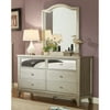 Furniture of America Jacques 6 Drawer Dresser with Mirror