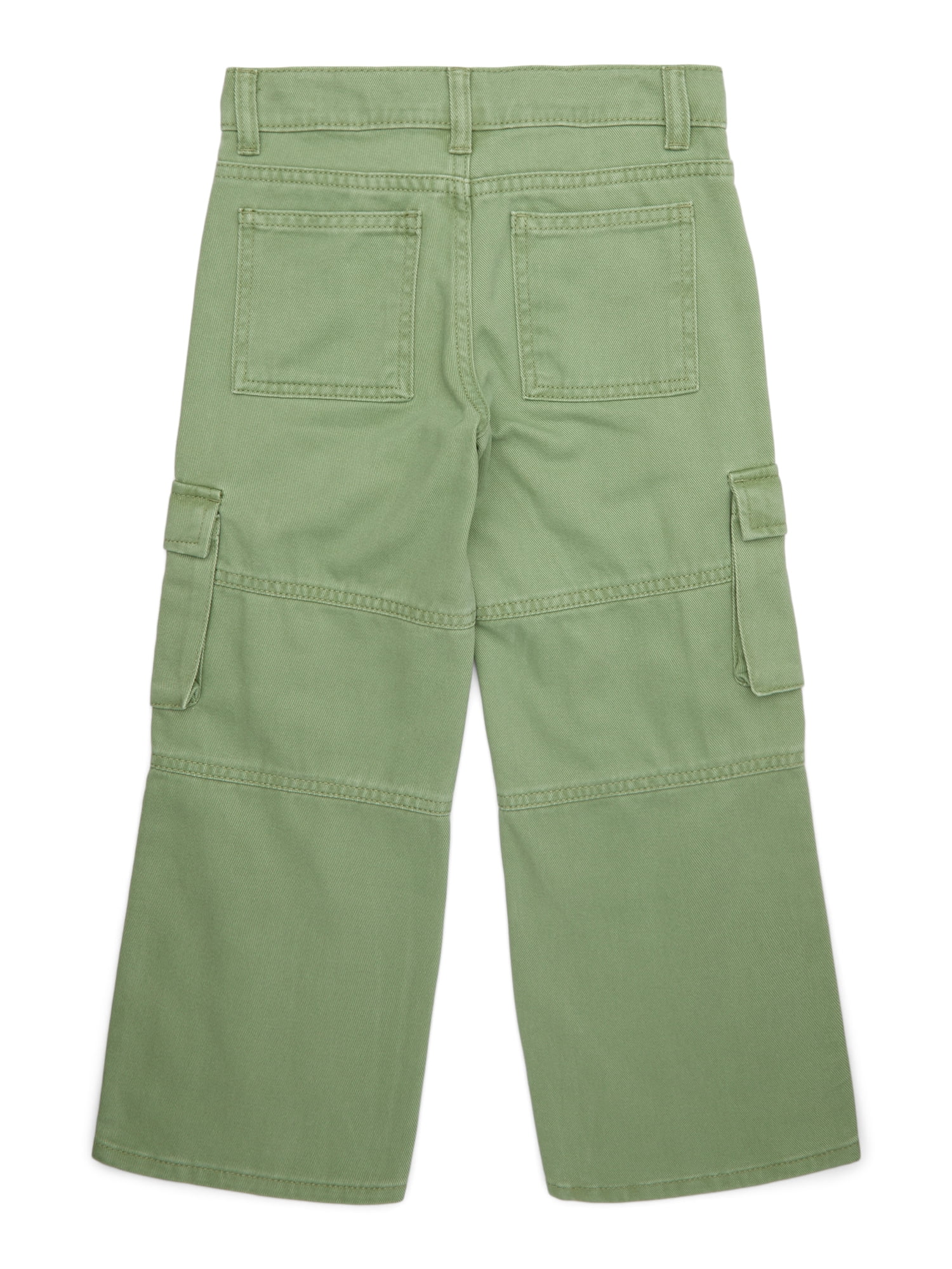 Wonder Nation Tween Girls Denim Cargo Pants, Sizes 5-18