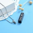 thumbnail image 2 of Constantlife Vertical Bar Husband Urn Necklace Simple Urn Pendant Commemorative Ashes Souvenir Men Women's Necklace Cremation Jewelry, 2 of 4