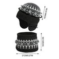 thumbnail image 3 of UQJfacai Kids Winter Beanie Hat Scarf Set for Girls Boys Knit Warm Earflap Hats Neck Warmer 4-10 Years, 3 of 7