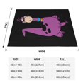 thumbnail image 4 of Manta polar con aire acondicionado de Los Picapiedra, súper suave, acogedora y cálida, para sofá, sala de estar, dormitorio, modelos verticales de varios tamaños, 4 of 8