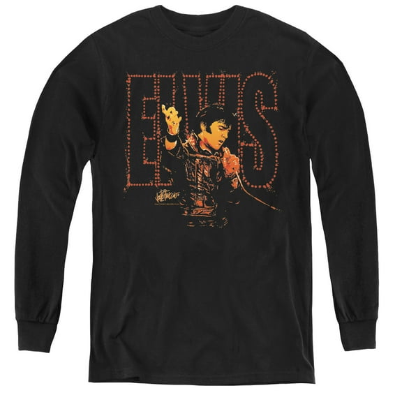 Elvis Presley Take My Hand Youth Long Sleeve T-Shirt Black