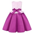 thumbnail image 5 of Kogui Girls Sequin Dress Baby Girls Tutu Dress Summer Sleeveless Backless Princess Birthday Party Dresses Sequin Ruffle Tulle Bowknot Sundress 4T 5T (Purple,4-5 Years), 5 of 9