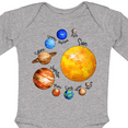 thumbnail image 4 of Inktastic Sun and Planets- Yes, and Pluto Boys or Girls Long Sleeve Baby Bodysuit, 4 of 5