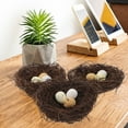 thumbnail image 5 of 5pcs Realistic Fake Bird Nest Model Bonsai Pot Nest Decoration Garden Resin Nest with Fake Eggs, 5 of 6