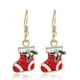thumbnail image 1 of Collar de Papá Noel pendientes colgantes de copos de nieve encantadora decoración navideña $pendientes de la serie navideña $moda personalizada encantadora navideña EA, 1 of 1