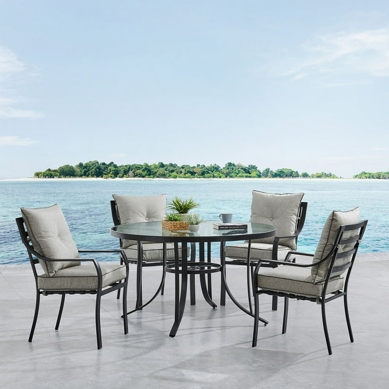 Hanover Lavallette 5-Piece Modern Outdoor Dining Set with ft
