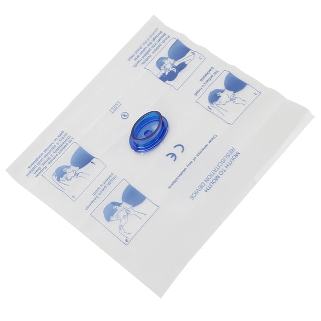 Escudo de reanimación cardíaca desechable, 10 piezas Barrera de reanimación cardiopulmonar desechable portátil Cubierta de reanimación cardiopulmonar diseñada por expertos