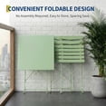 thumbnail image 2 of YUSAZENS 3-Piece Folding Patio Bistro Set, Table & 2 Chairs, No Assembly Required, Indoor/Outdoor Furniture for Balcony, Yard, Garden, Green, 2 of 6