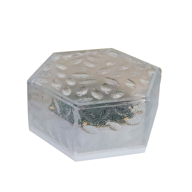 Ilumina tu jardín con decoración para exteriores, perfecta para patio, porche y césped Luces solares con forma de cubitos de hielo