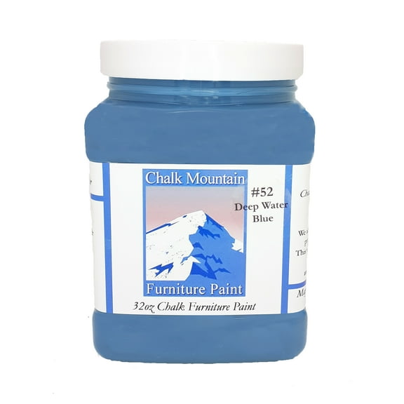 Chalk Furniture Paint - 32oz #52 Deep Water Blue