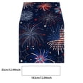 thumbnail image 3 of Aufmer Patriotic Festival Table Runner Set Star Firework USA Flag Printed Polyester Cloth Mat Combination For 4th Of July Dining Room Multi Scene Holiday Layout, 3 of 7