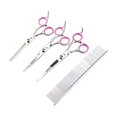 thumbnail image 1 of 6.5 Inch Baby Head Friendly Pet Grooming Scissors Set 3 Straight Shears with Brush, 1 of 8