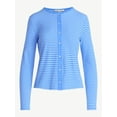 thumbnail image 5 of Free Assembly Women's Fitted Cardigan Sweater with Long Sleeves, Lightweight, Sizes XS-XXL, 5 of 5