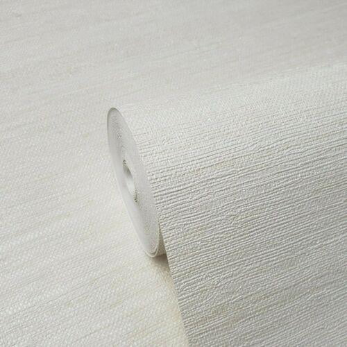 Embossed Modern Wallpaper Textured Lines Beige Off White Cream Faux Grasscloth Walmart Com Walmart Com