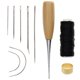 thumbnail image 3 of Naiovety 1 Set Practical Stable Sewing Needle Leather High Exquisite Repair Tools Strength Supplies Stitching Awl Awl Sewing Shoe Leather Type3 NO3 Naiovety HA020380-00, 3 of 5