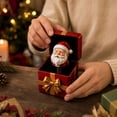 thumbnail image 3 of Christmas Santa Jack in The Box Figurine, Resin Pop-Up Santa Claus in Gift Box Statue, Christmas Tabletop Decor, Surprise Christmas Gift Ornament for Home Shelf, 3 of 4