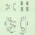 thumbnail image 2 of Prendedores de botón de jeans Hebilla de cintura de ajuste sin clavos para piezas de pantalones (Oro) Wdftyju Libre de BPA, 2 of 4