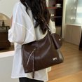 thumbnail image 2 of Bolso Hombro PU Cuero Gran Capacidad Con (vino) Rojo, 2 of 9