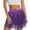 Purple, variant on Mini Skirts For Women High Waist Sequin Fringe Mini Skirt Sparkling Wear Party Carnival Elastic Waist Dance Dress Costume