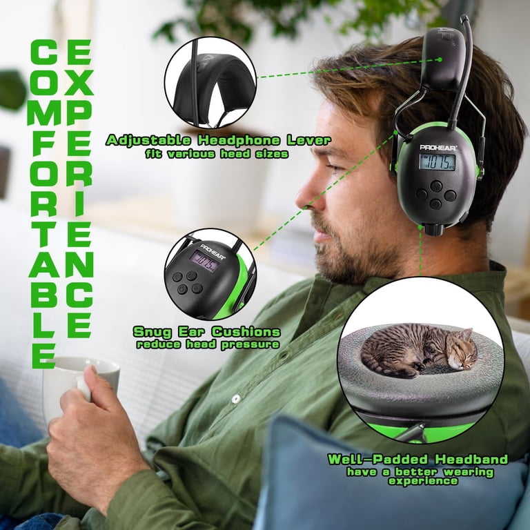 PROHEAR 027 AM FM Radio Headphones with 25dB NRR photo 4