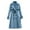 A61 Blue, variant on Women's Double Elegant Long Trench Coat Windproof Classic Lapel Slim Overcoat with Belt Beige XXXL